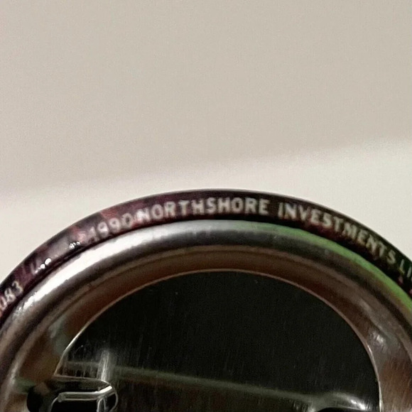 Vintage 1990 Lot of 6 TMNT Ninja Turtles Buttons 1.25 Inch - Picture 5 of 16